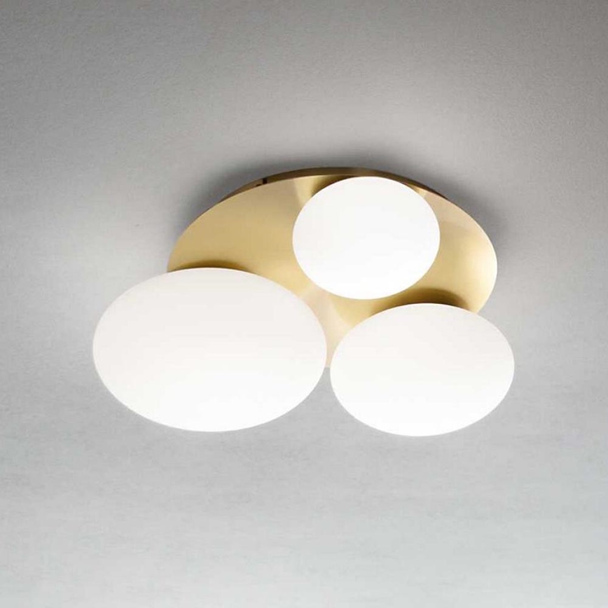 Ideal Lux - LED loftlampe NINFEA 3xGX53/9W/230V guldfarvet