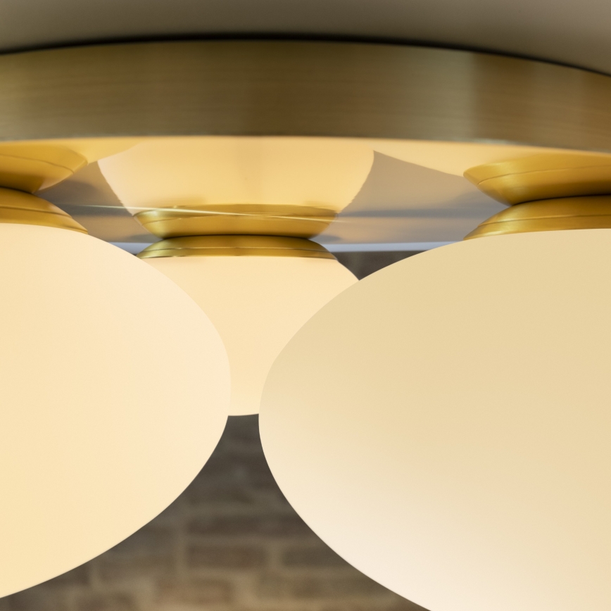 Ideal Lux - LED loftlampe NINFEA 3xGX53/9W/230V guldfarvet