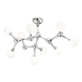 Ideal Lux - LED loftlampe NODINO 9xG9/3W/230V skinnende krom/hvid