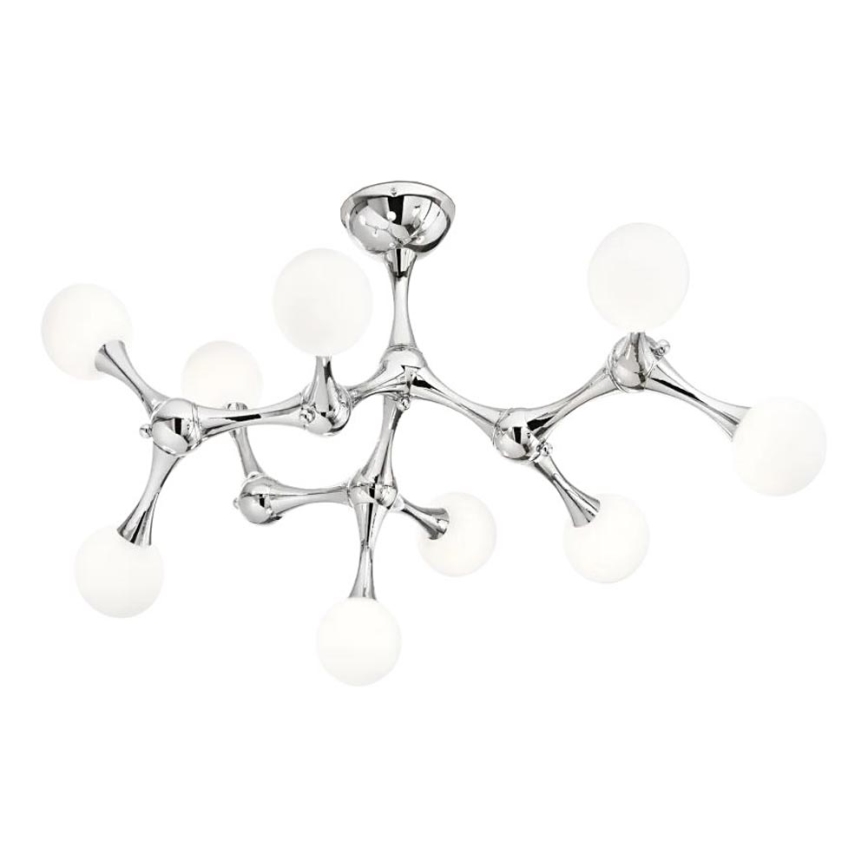 Ideal Lux - LED loftlampe NODINO 9xG9/3W/230V skinnende krom/hvid
