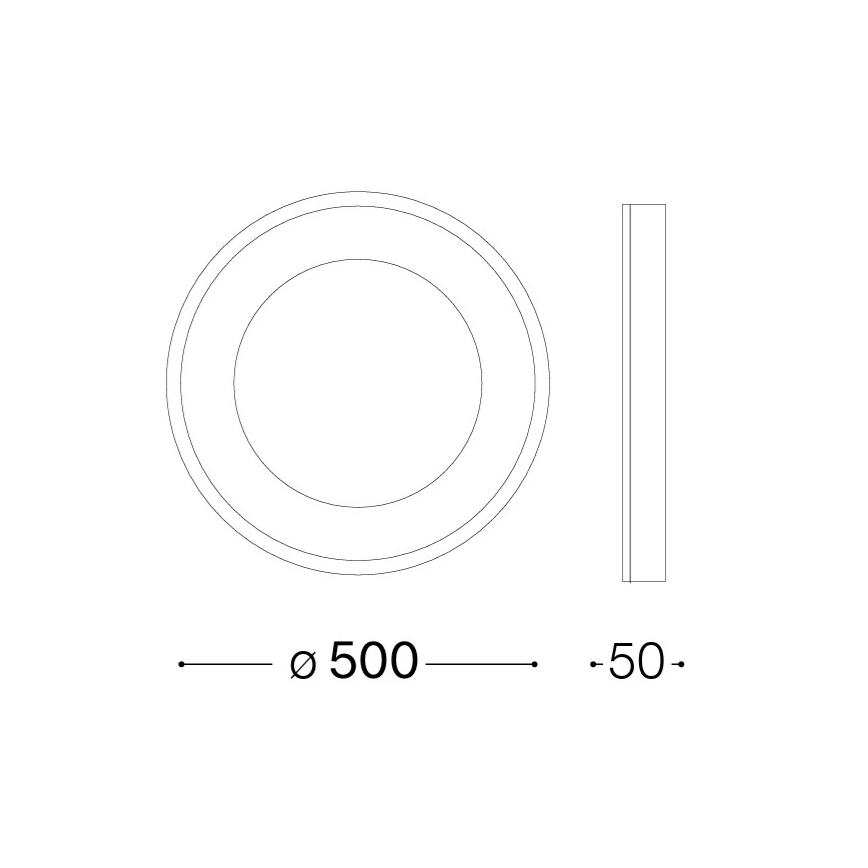 Ideal Lux - LED-loftlampe PLANET LED/25W/230V CRI 90 Ø 50 cm messing