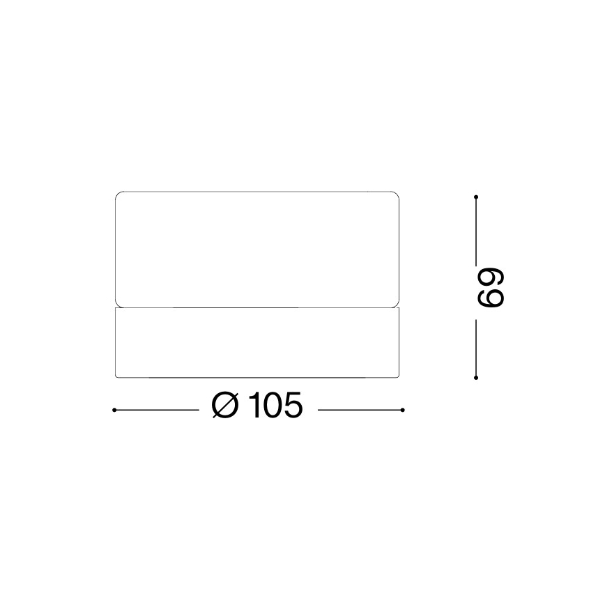 Ideal Lux - LED badeværelsesloftlampe LOLLY 1xGX53/9W/230V Ø 10,5 cm IP44 guld/røget beige