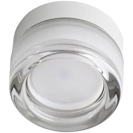 Ideal Lux - LED badeværelsesloftlampe LOLLY 1xGX53/9W/230V Ø 10,5 cm IP44 hvid/klar