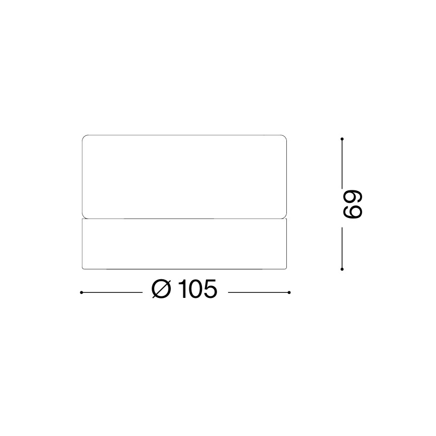 Ideal Lux - LED badeværelsesloftlampe LOLLY 1xGX53/9W/230V Ø 10,5 cm IP44 hvid/klar