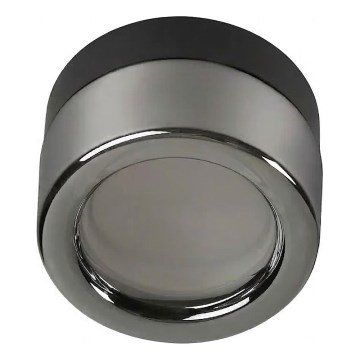 Ideal Lux - LED loftlampe til badeværelset LOLLY 1xGX53/9W/230V Ø 10,5 cm sort/røget sort