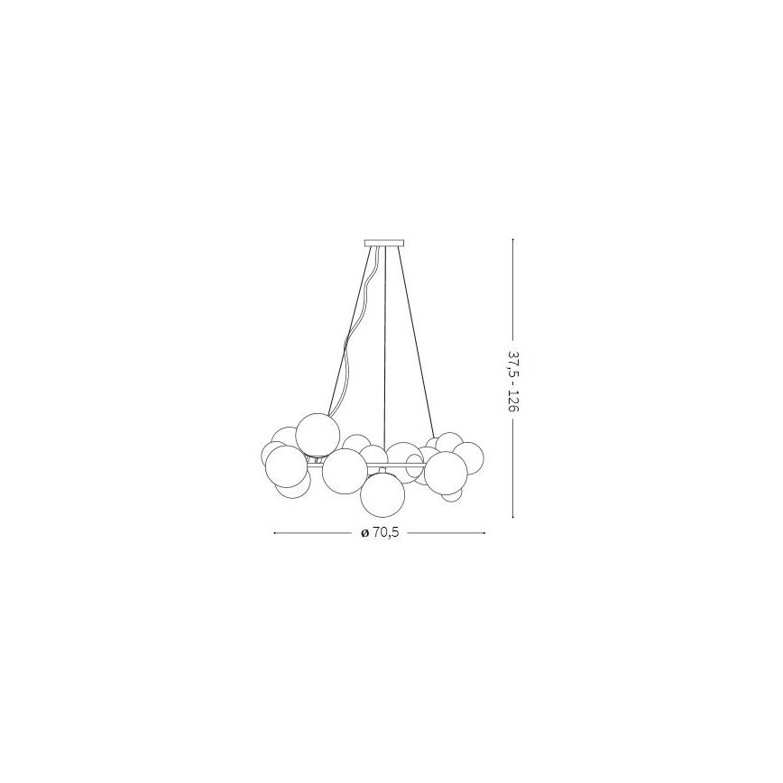 Ideal Lux - LED lysekrone DNA 25xG9/3,2W/230V