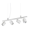 Ideal Lux - LED-lysekrone DYNAMITE med wireophæng, 4x GU10/7W/230V, CRI 90, hvid