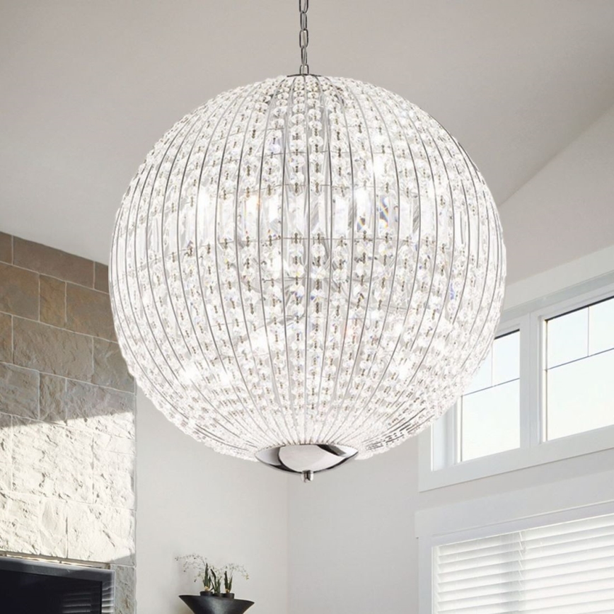 Ideal Lux - LED Lysekrone i krystal m. kædeophæng LUXOR 12xG9/3W/230V diameter 60 cm transparent