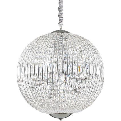 Ideal Lux - LED Lysekrone i krystal m. kædeophæng LUXOR 12xG9/3W/230V diameter 60 cm transparent