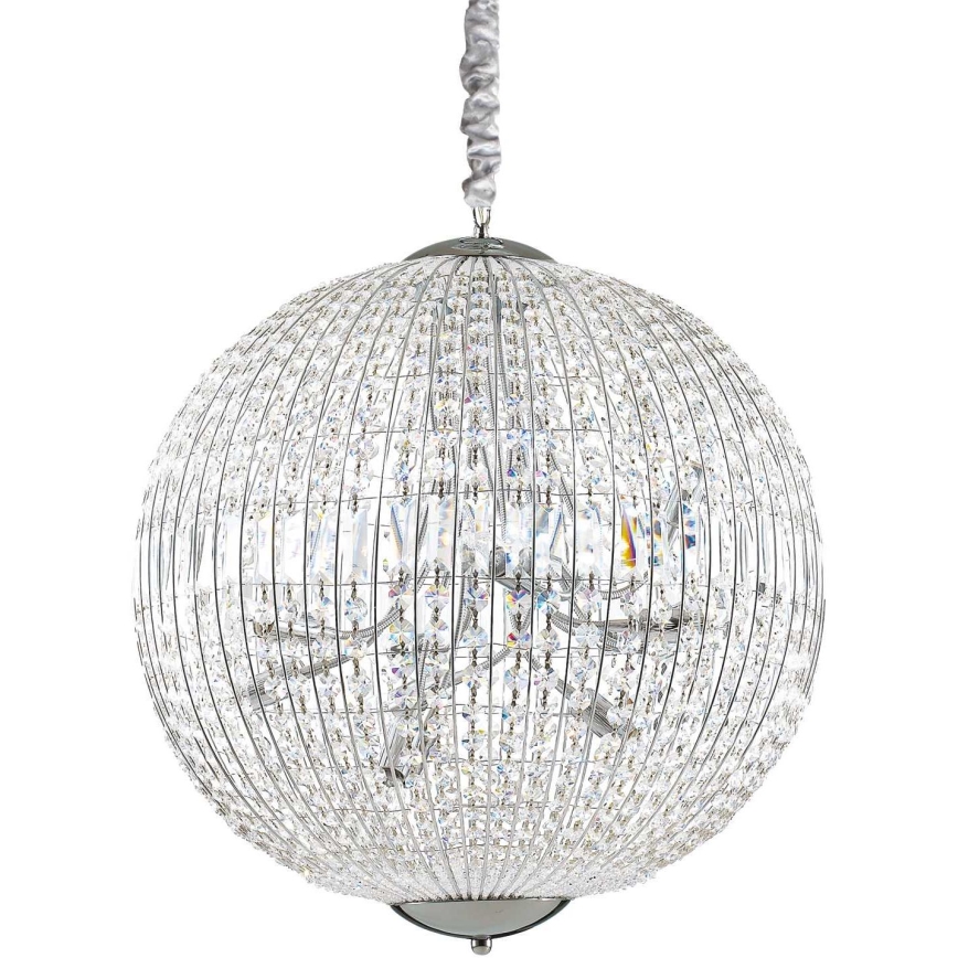Ideal Lux - LED Lysekrone i krystal m. kædeophæng LUXOR 12xG9/3W/230V diameter 60 cm transparent