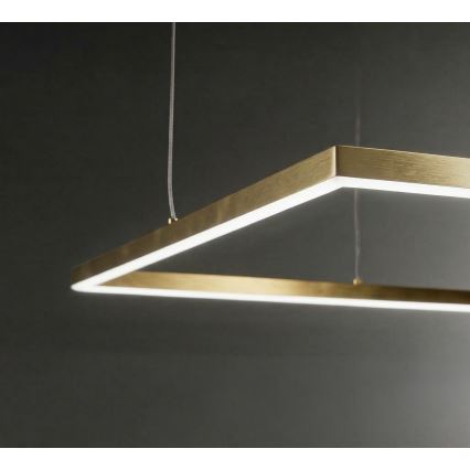 Ideal Lux - LED-pendel på kabel ORACLE SLIM LED/33W/230V 3000K CRI 90 50x50 cm guld