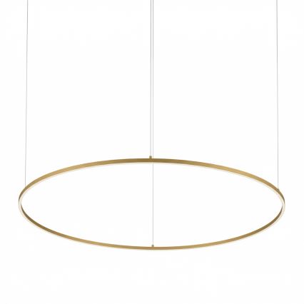 Ideal Lux - LED-lysekrone med wireophæng ORACLE SLIM LED/83W/230V 4000K Ø 150 cm guld