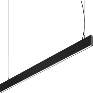 Ideal Lux - LED-lysekrone med wireophæng STEEL LED/29W/230V 3000K CRI 90 120 cm sort