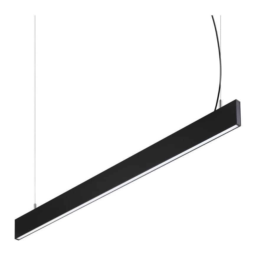 Ideal Lux - LED-lysekrone med wireophæng STEEL LED/29W/230V 3000K CRI 90 120 cm sort