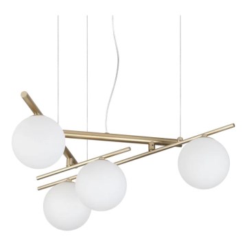 Ideal Lux - LED-lysekrone på wire ATLAS 4xG9/3W/230V guld