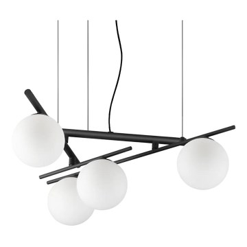 Ideal Lux - LED-lysekrone på wire ATLAS 4xG9/3W/230V sort
