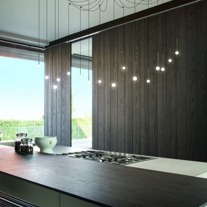 Ideal Lux - LED-lysekrone på wire LUCCIOLA 16xLED/16W/230V CRI 90 edderkoppeformet sort