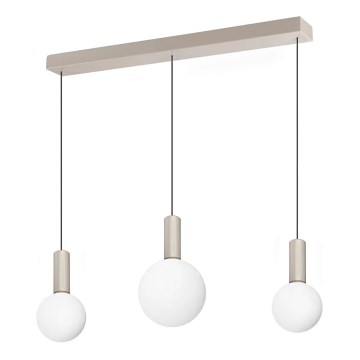 Ideal Lux - LED-lysekrone på wire ODEON LED/20W/230V CRI 90 beige/hvid