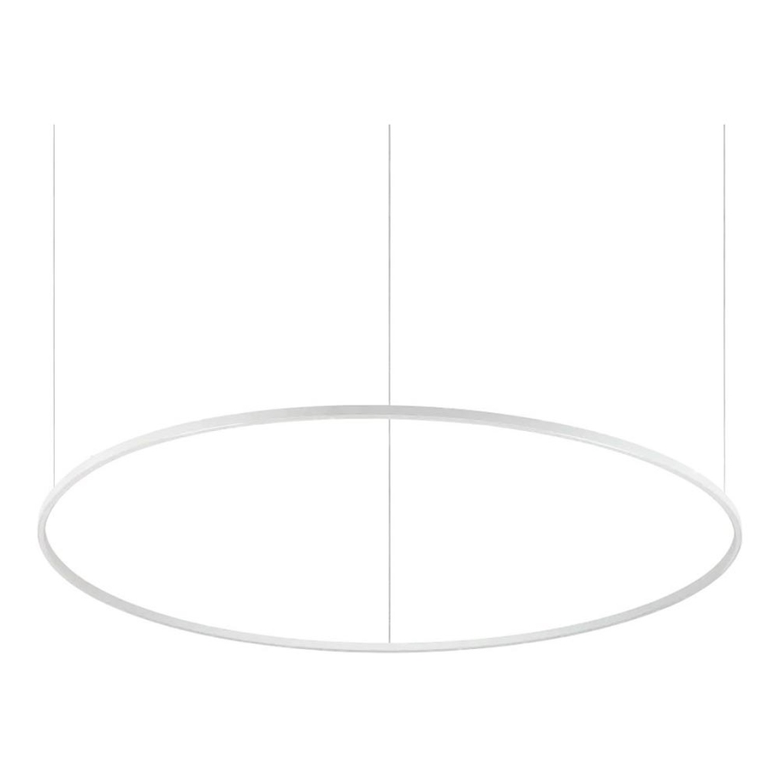 Ideal Lux - LED-lysekrone på wire ORACLE SLIM LED/83 W/230 V 2700 K CRI 90 Ø 150 cm hvid