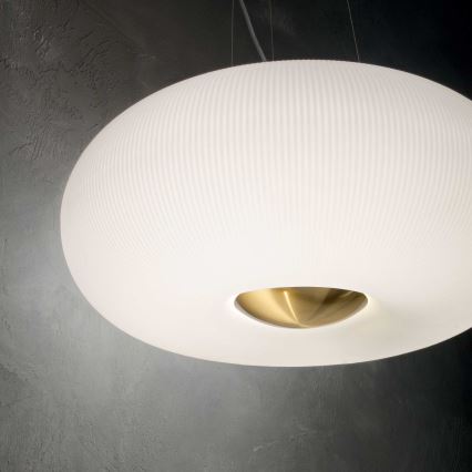 Ideal Lux - LED pendel ARIZONA 5xGX53/9W/230V diameter 52 cm hvid