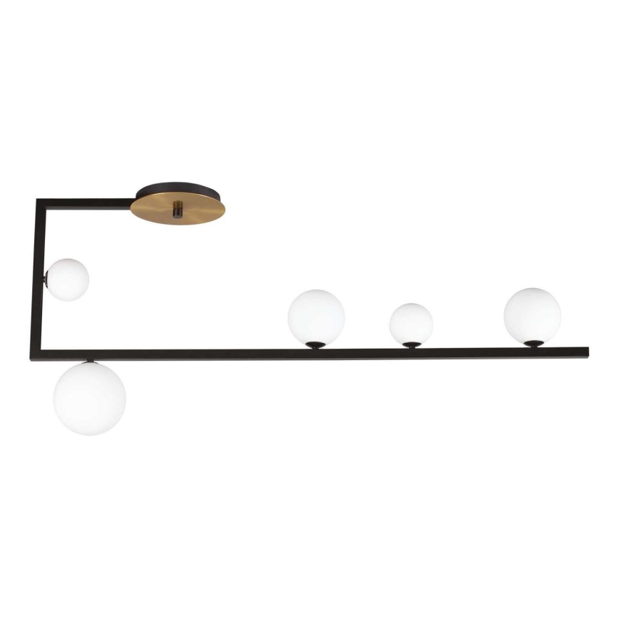 Ideal Lux - LED pendel BIRDS 5xG9/3W/230V sort/guldfarvet