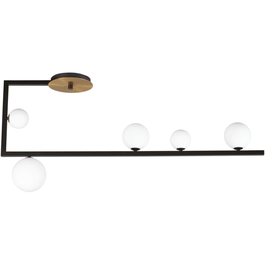 Ideal Lux - LED pendel BIRDS 5xG9/3W/230V sort/guldfarvet