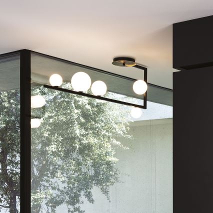 Ideal Lux - LED pendel BIRDS 5xG9/3W/230V sort/guldfarvet