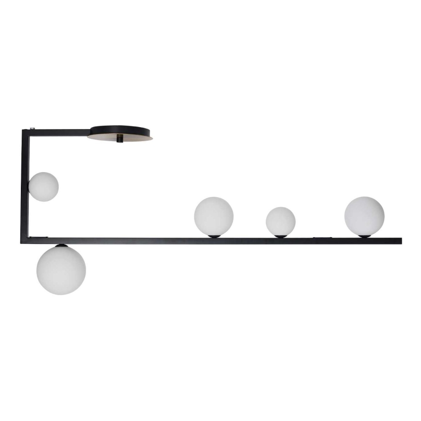 Ideal Lux - LED pendel BIRDS 5xG9/3W/230V sort/guldfarvet