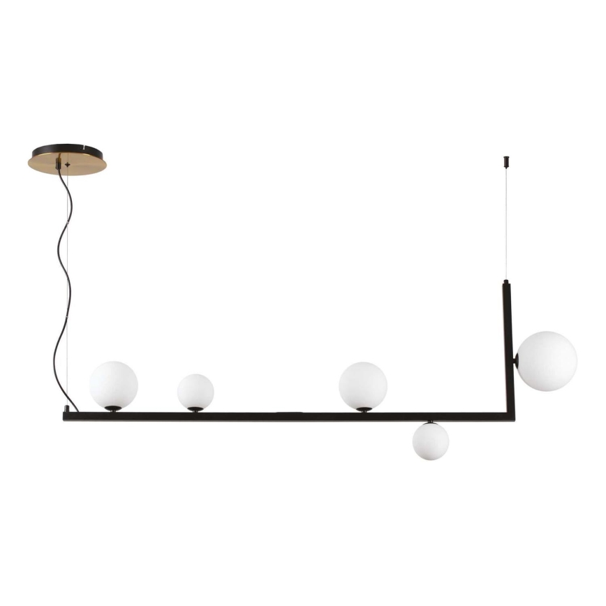 Ideal Lux - LED pendel BIRDS 5xG9/3W/230V sort/guldfarvet