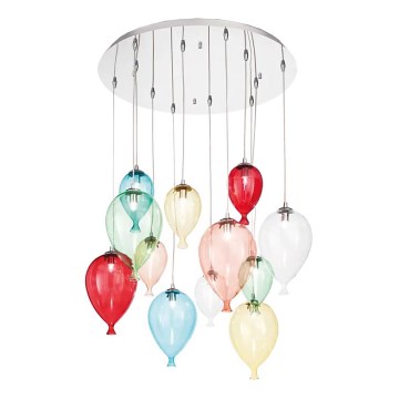 Ideal Lux - LED pendel CLOWN 12xG9/3W/230V diameter 60 cm farverig