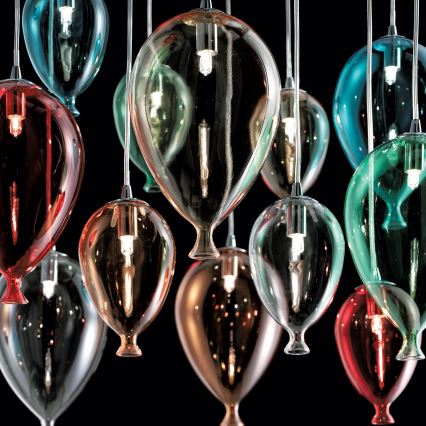 Ideal Lux - LED pendel CLOWN 12xG9/3W/230V diameter 60 cm farverig