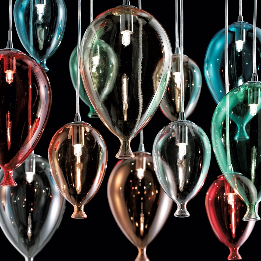 Ideal Lux - LED pendel CLOWN 12xG9/3W/230V diameter 60 cm farverig