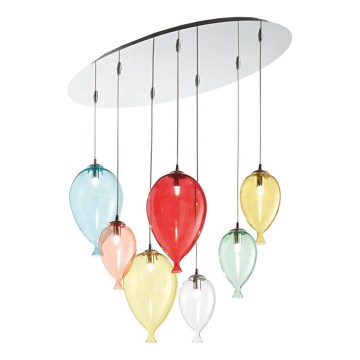 Ideal Lux - LED pendel CLOWN 7xG9/3W/230V 80 cm farverig