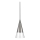 Ideal Lux - LED pendel CONO 1xGU10/7W/230V diameter 15 cm CRI 90 mat krom