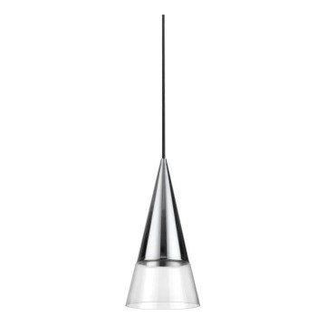 Ideal Lux - LED pendel CONO 1xGU10/7W/230V diameter 15 cm CRI 90 skinnende krom