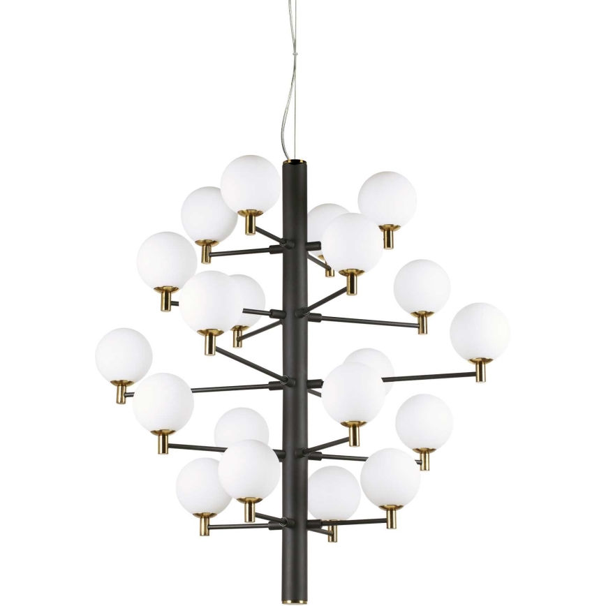 Ideal Lux - LED pendel COPERNICO 20xG9/3W/230V diameter 86 cm sort