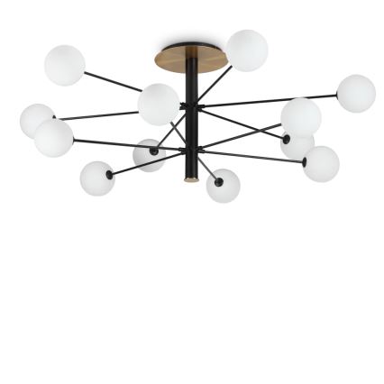 Ideal Lux - LED pendel COSMOPOLITAN 12xG9/3W/230V diameter 145 cm sort