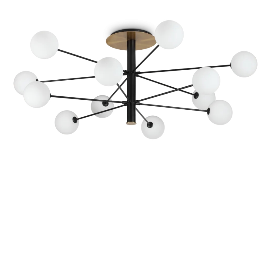 Ideal Lux - LED pendel COSMOPOLITAN 12xG9/3W/230V diameter 145 cm sort