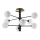 Ideal Lux - LED pendel COSMOPOLITAN 8xG9/3W/230V diameter 64 cm sort