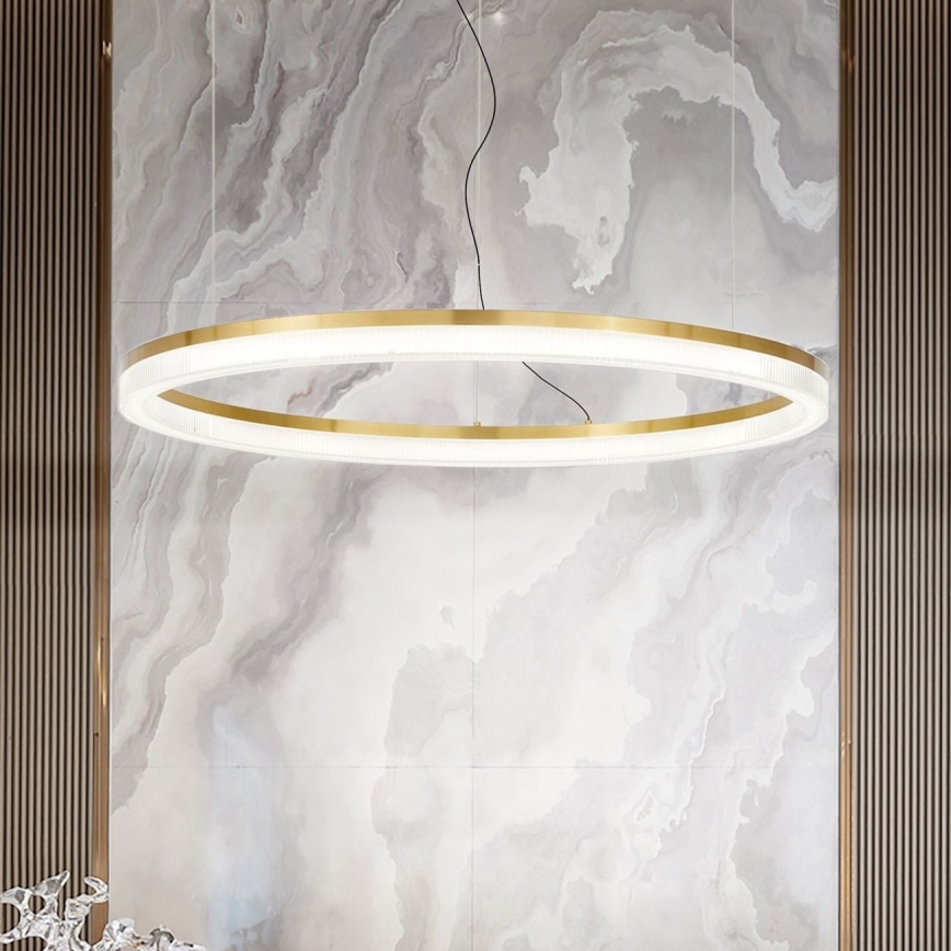 Ideal Lux - LED pendel CROWN LED/42W/230V 3000K diameter 80 cm CRI 90 messing