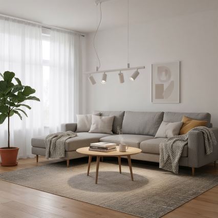 Ideal Lux - LED pendel DYNAMITE 4xGU10/7W/230V CRI 90 hvid