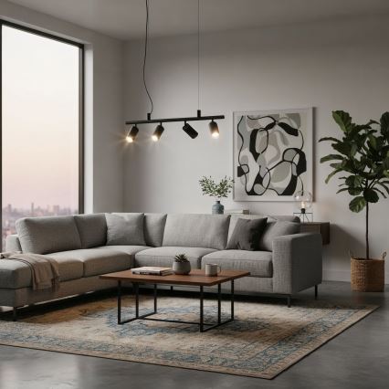 Ideal Lux - LED pendel DYNAMITE 4xGU10/7W/230V CRI 90 sort