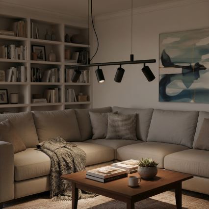 Ideal Lux - LED pendel DYNAMITE 4xGU10/7W/230V CRI 90 sort