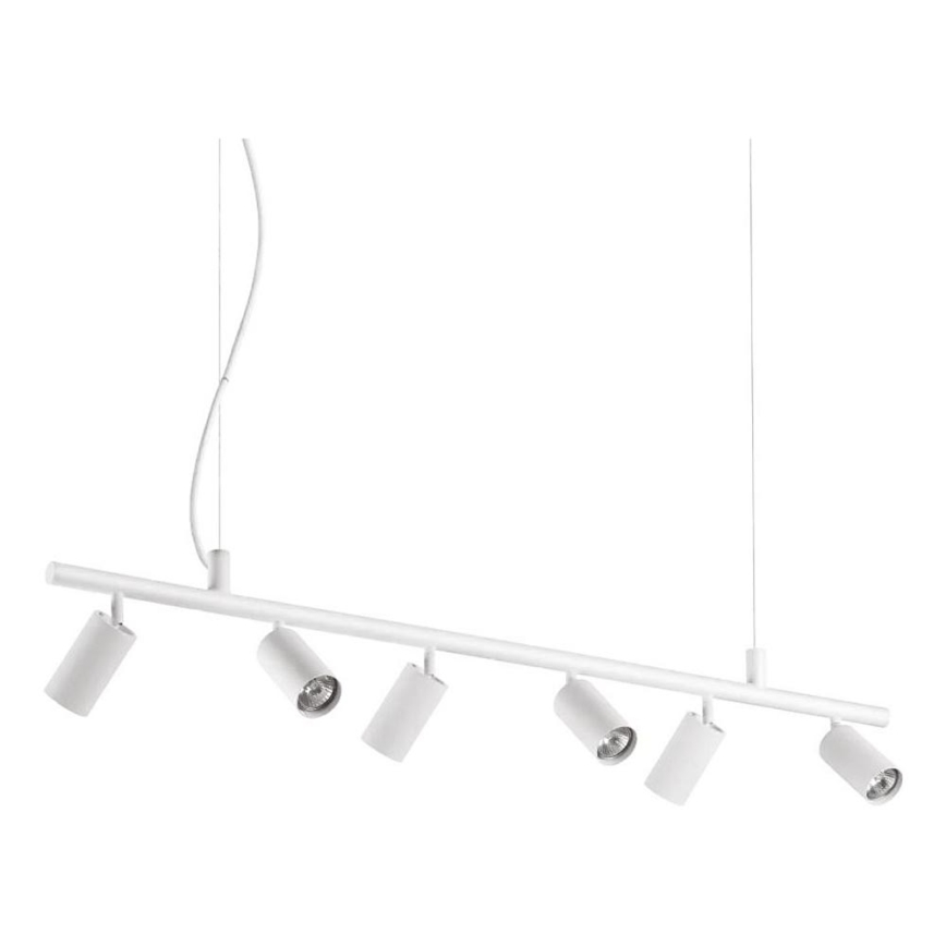 Ideal Lux - LED pendel DYNAMITE 6xGU10/7W/230V CRI 90 hvid