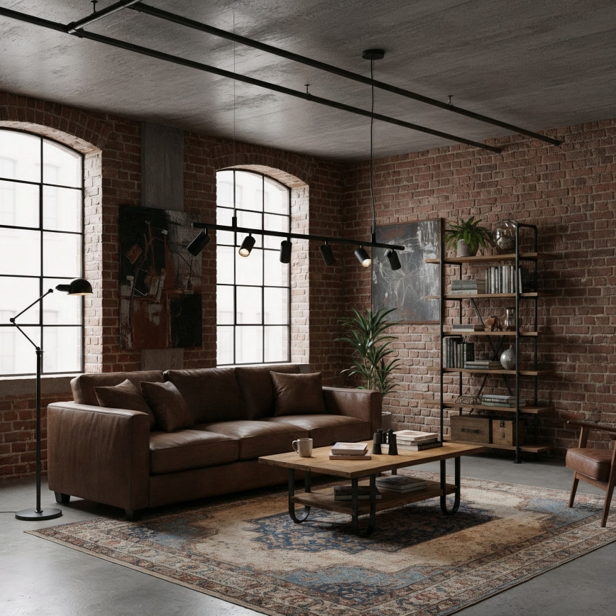 Ideal Lux - LED pendel DYNAMITE 6xGU10/7W/230V CRI 90 sort