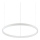 Ideal Lux - LED pendel dæmpbar ORACLE SLIM LED/28W/230V 4000K diameter 50 cm CRI 90 hvid