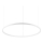 Ideal Lux - LED pendel dæmpbar ORACLE SLIM LED/42W/230V 4000K diameter 90 cm CRI 90 hvid