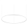 Ideal Lux - LED pendel dæmpbar ORACLE SLIM LED/83W/230V 4000K diameter 150 cm CRI 90 hvid