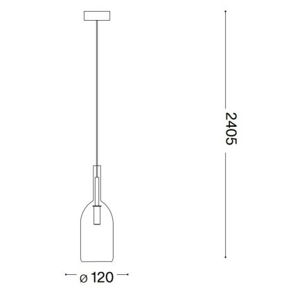 Ideal Lux - LED pendel EMPIRE 1xG9/3W/230V