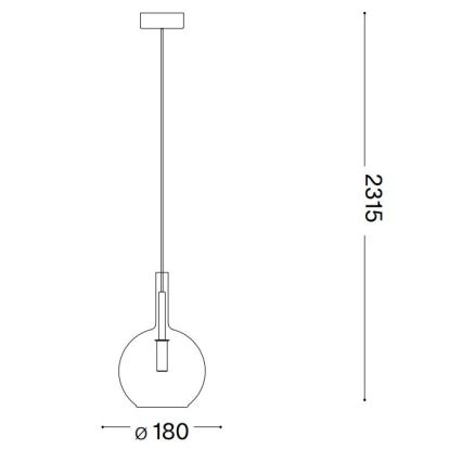 Ideal Lux - LED pendel EMPIRE 1xG9/3W/230V